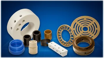 PTFE and PEEK aerospace seal components for high-temperature dynamic sealing applications