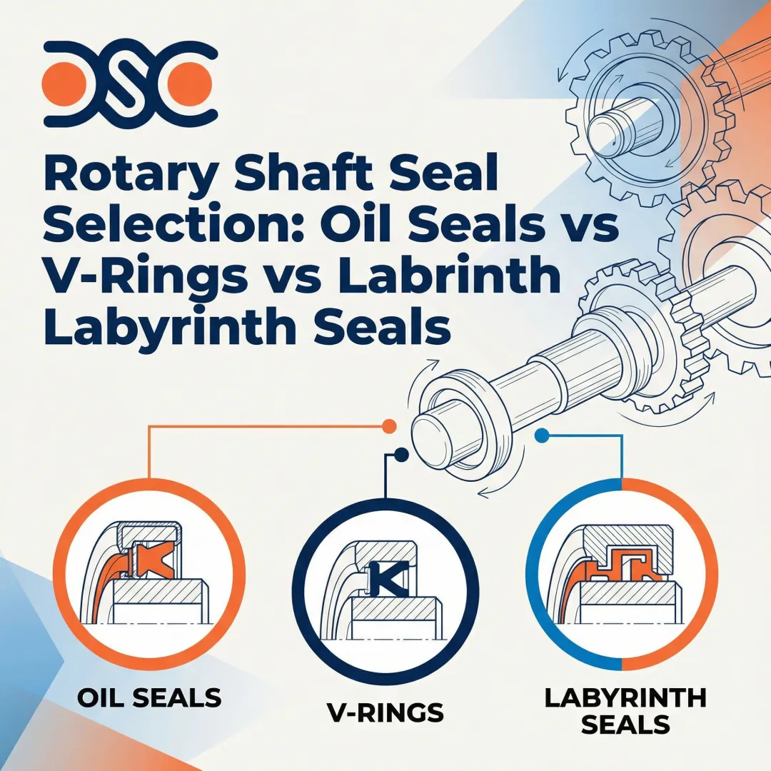 Rotary Shaft Seal Selection: Oil Seals vs V-Rings vs Labyrinth Seals