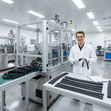 Industrial D rubber seal strip manufacturing process