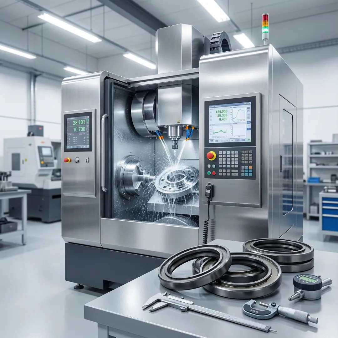 Railroad seal manufacturing process in industrial facility