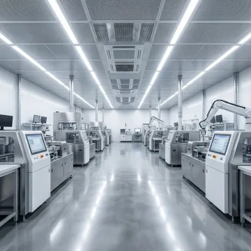 Modern LSR molding facility with cleanroom environment