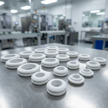White Rubber Grommets Manufacturers Custom Molded