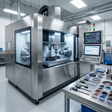 CNC machining equipment manufacturing custom O-rings