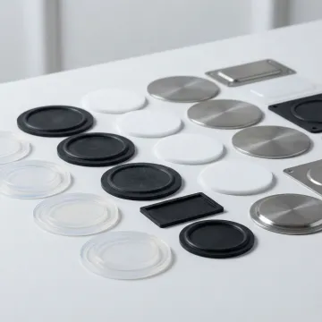 Custom flat diaphragm components for pressure measurement