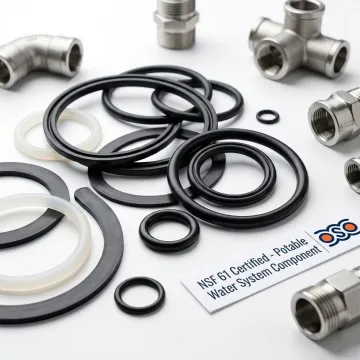NSF 61 certified O-rings and gaskets for drinking water applications