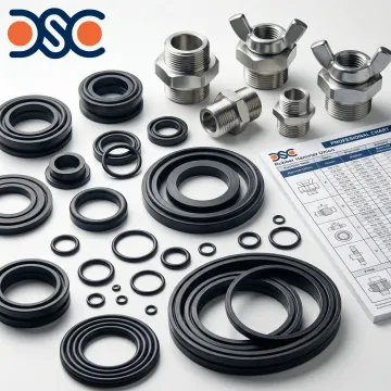 DSC hammer union seal components including O-rings and seal kits for oilfield use