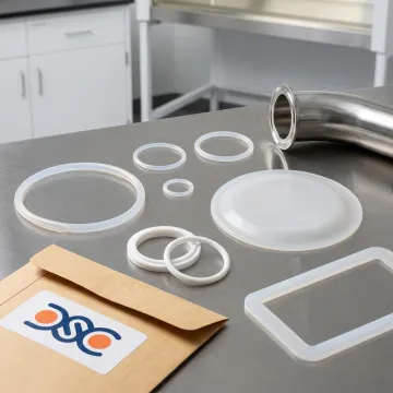 High-purity sealing components for bioprocessing equipment