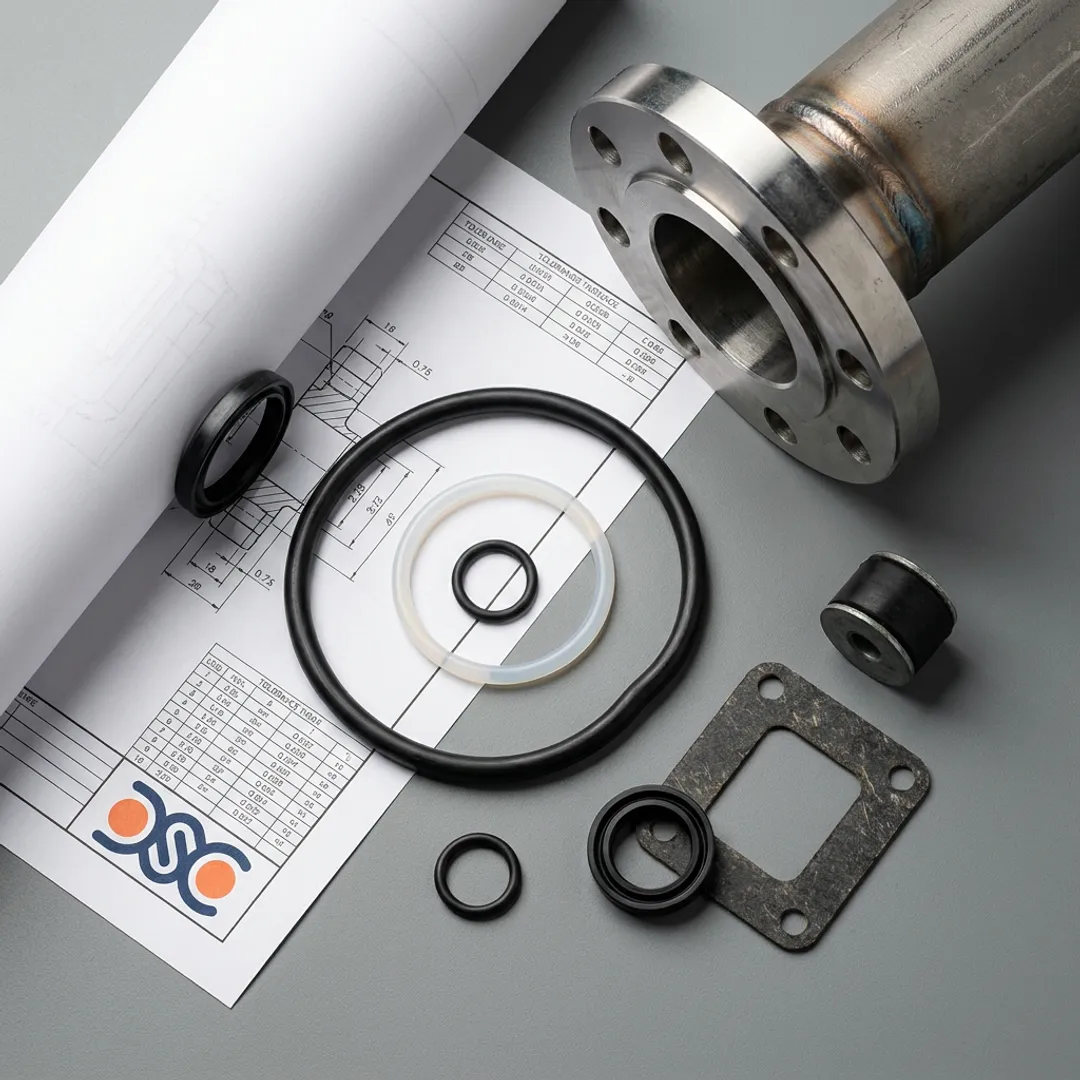 Industrial sealing components for power plant systems