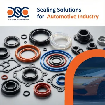 Automotive rubber components in various shapes and materials