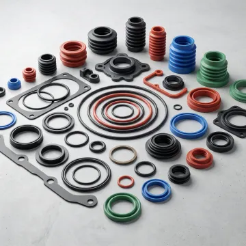Custom molded rubber sealing components in various shapes and materials