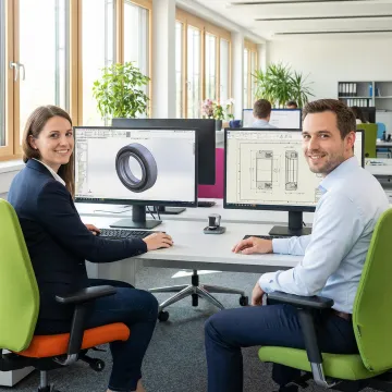 Engineering team designing custom sealing solutions