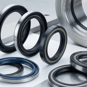 Rotary shaft oil seal and lip seal components for industrial rotating equipment