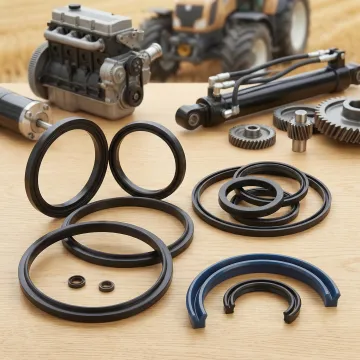 Precision agricultural seal kits and rubber components for tractor hydraulics