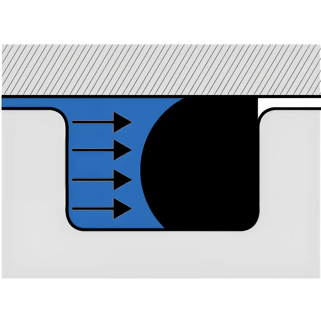 HNBR O-ring cross-section showing material quality for automotive sealing