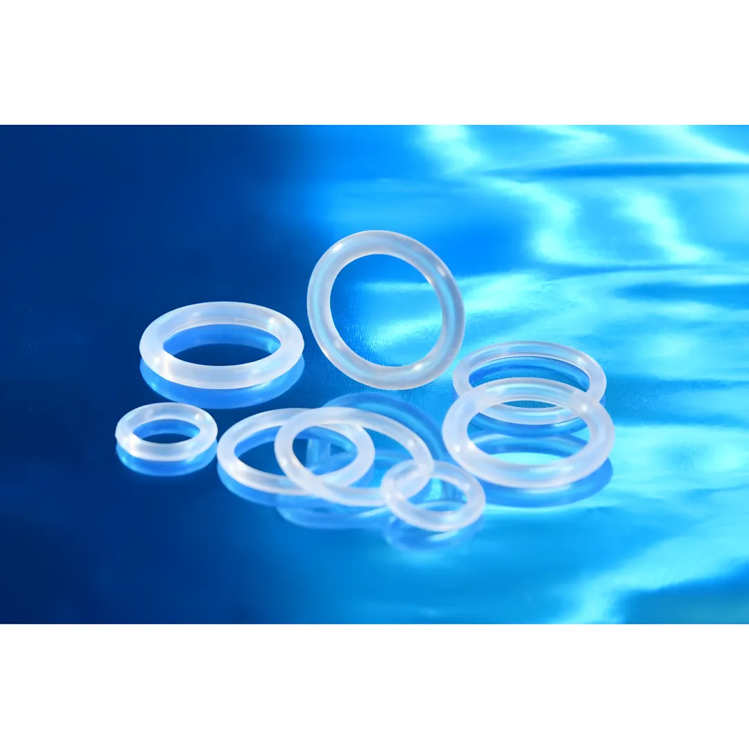 Silicone O-rings arranged for high and low temperature industrial sealing applications