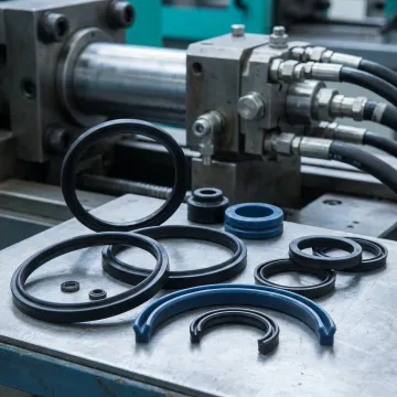 Hydraulic seals for injection molding equipment