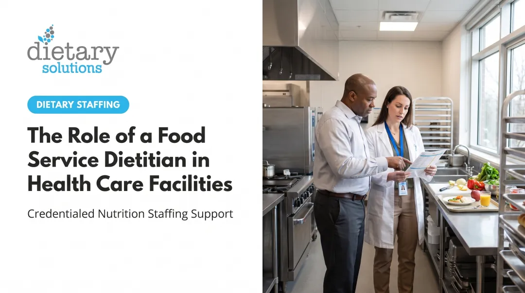 The Role of a Dietitian in Health Care Facilities