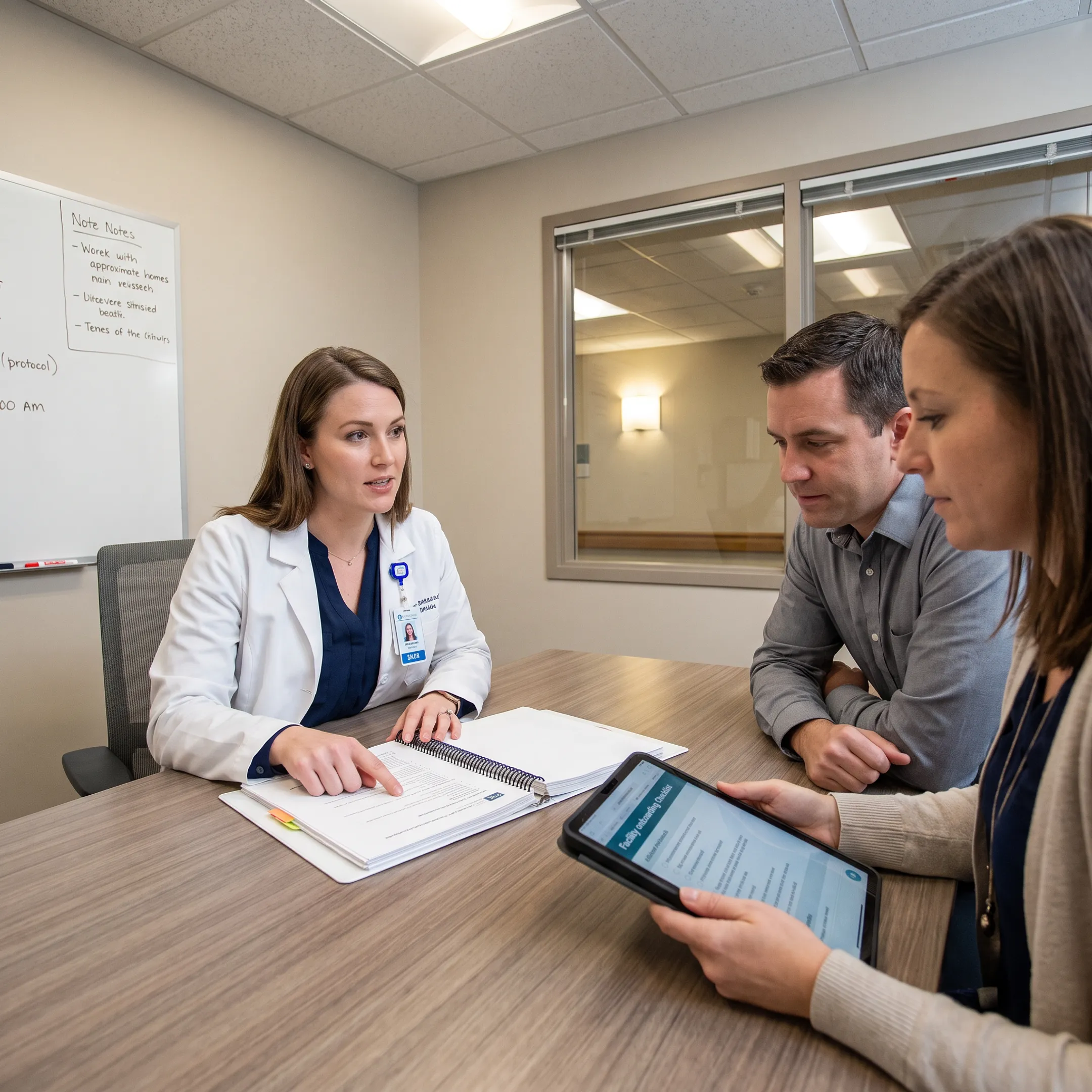 Dietitian onboarding with healthcare facility team