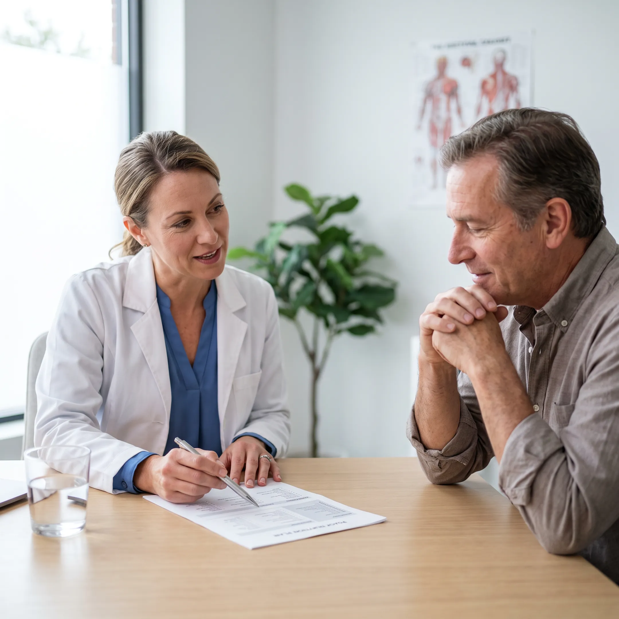 Registered dietitian discussing personalized nutrition goals with a client