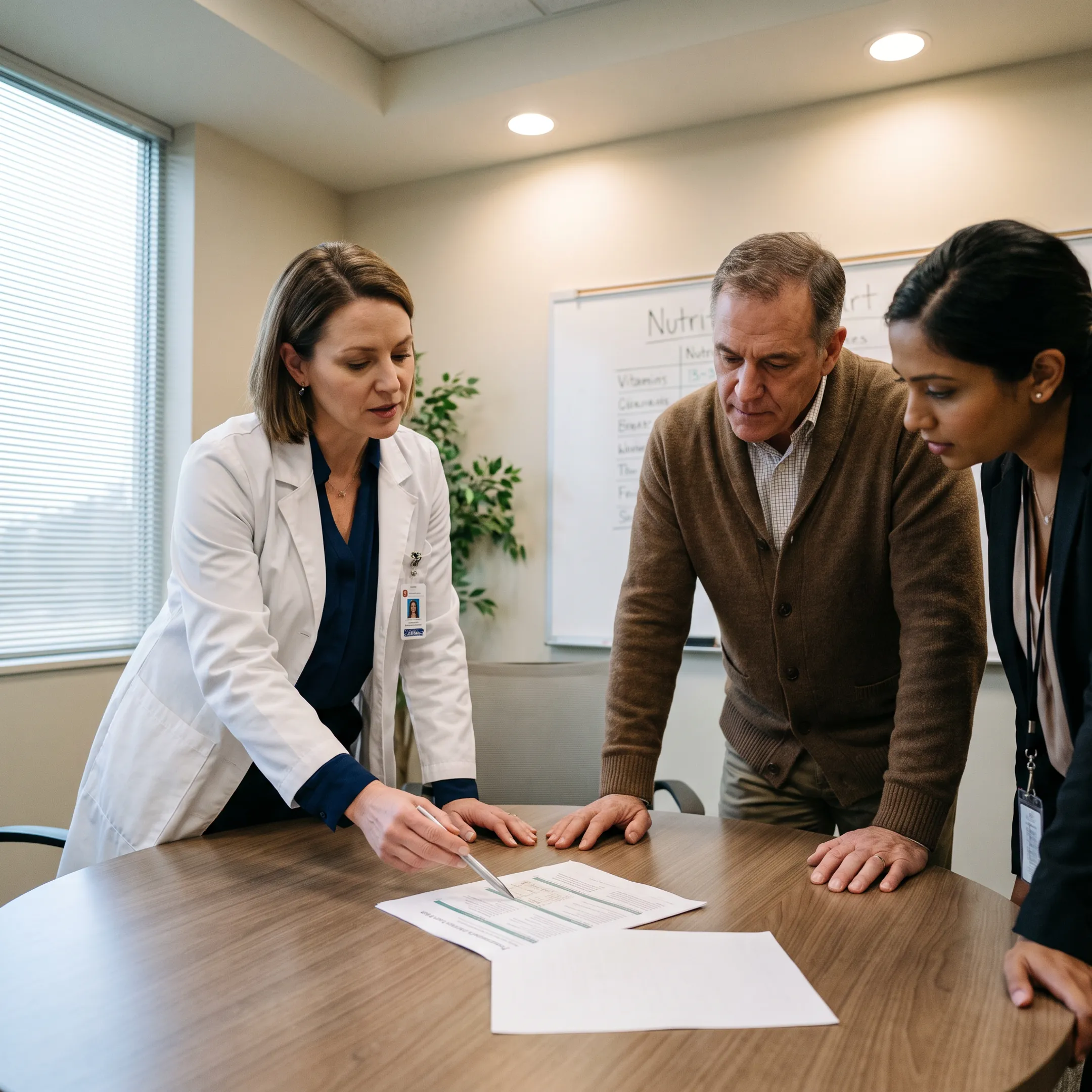 Registered dietitian consulting with behavioral health care staff