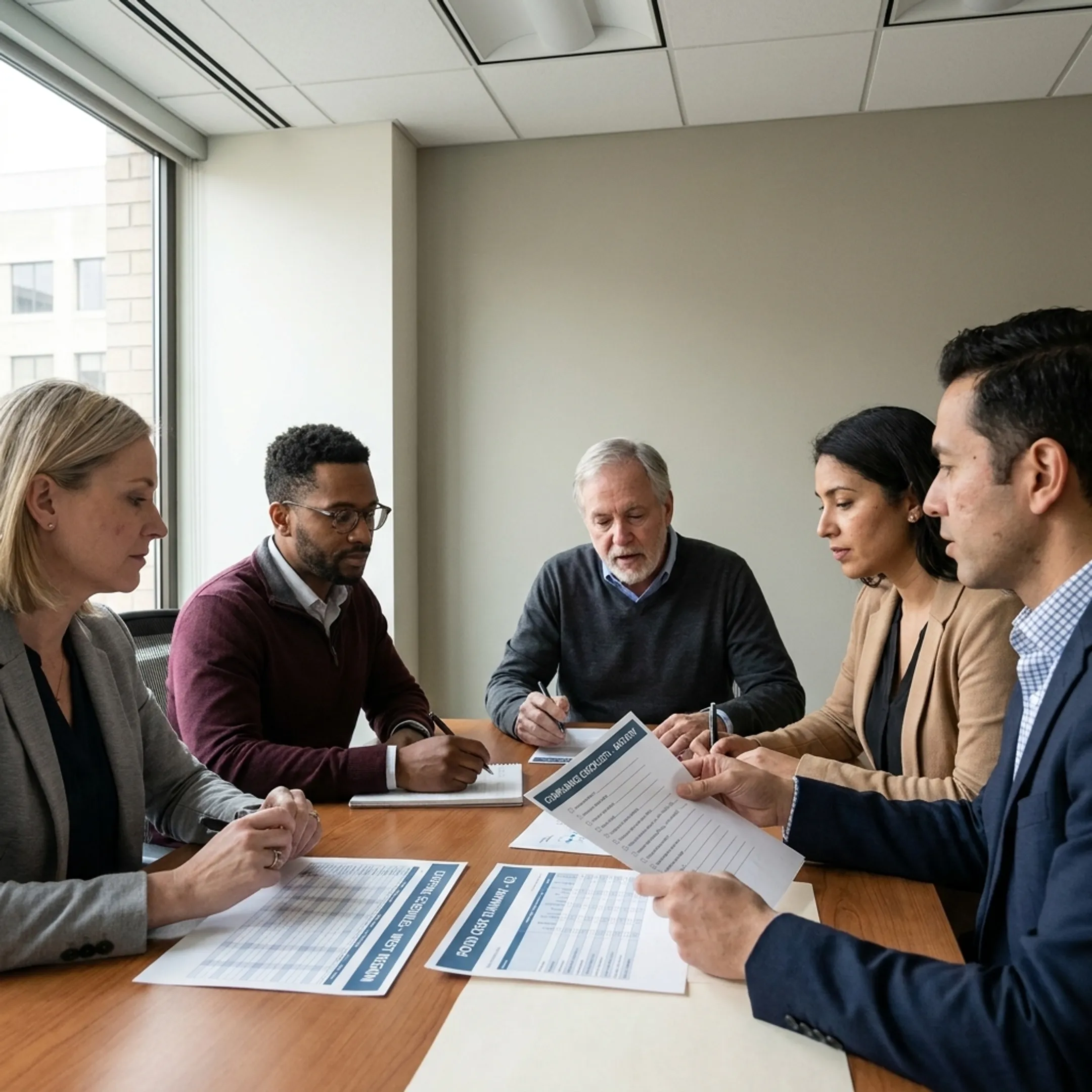 Consulting team aligning dietary operations across multiple healthcare facilities