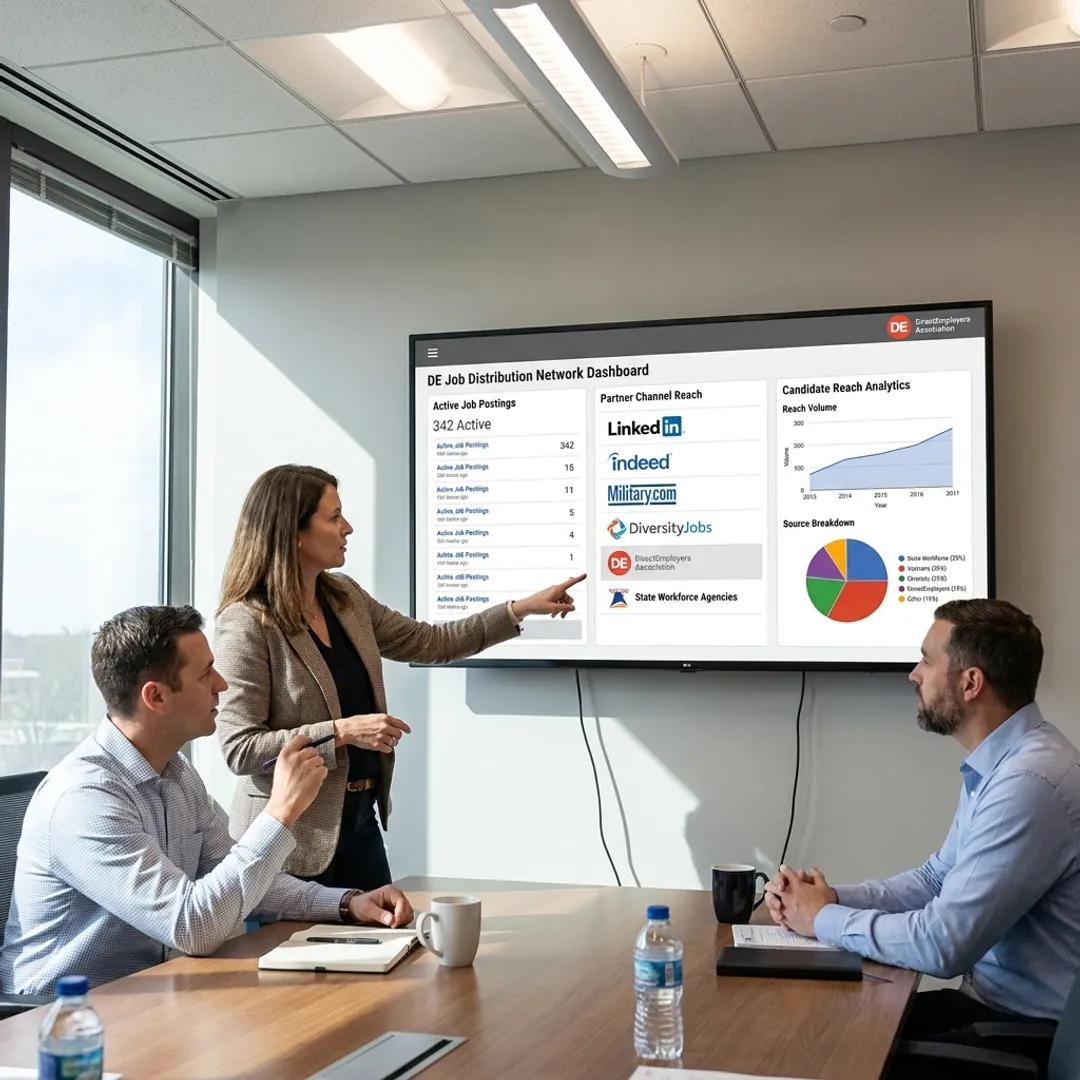 Digital job distribution network dashboard