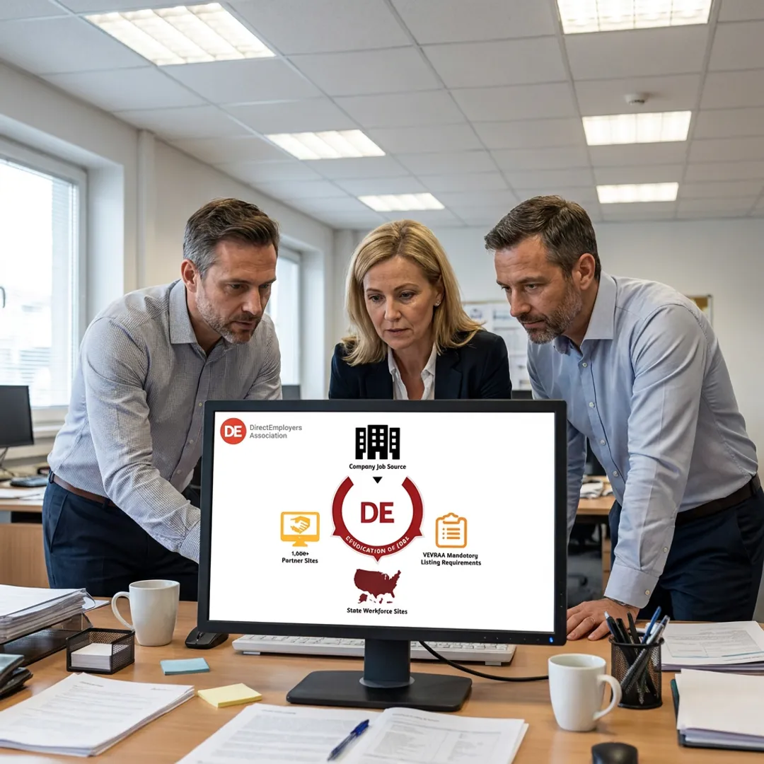 HR team reviewing job distribution workflow