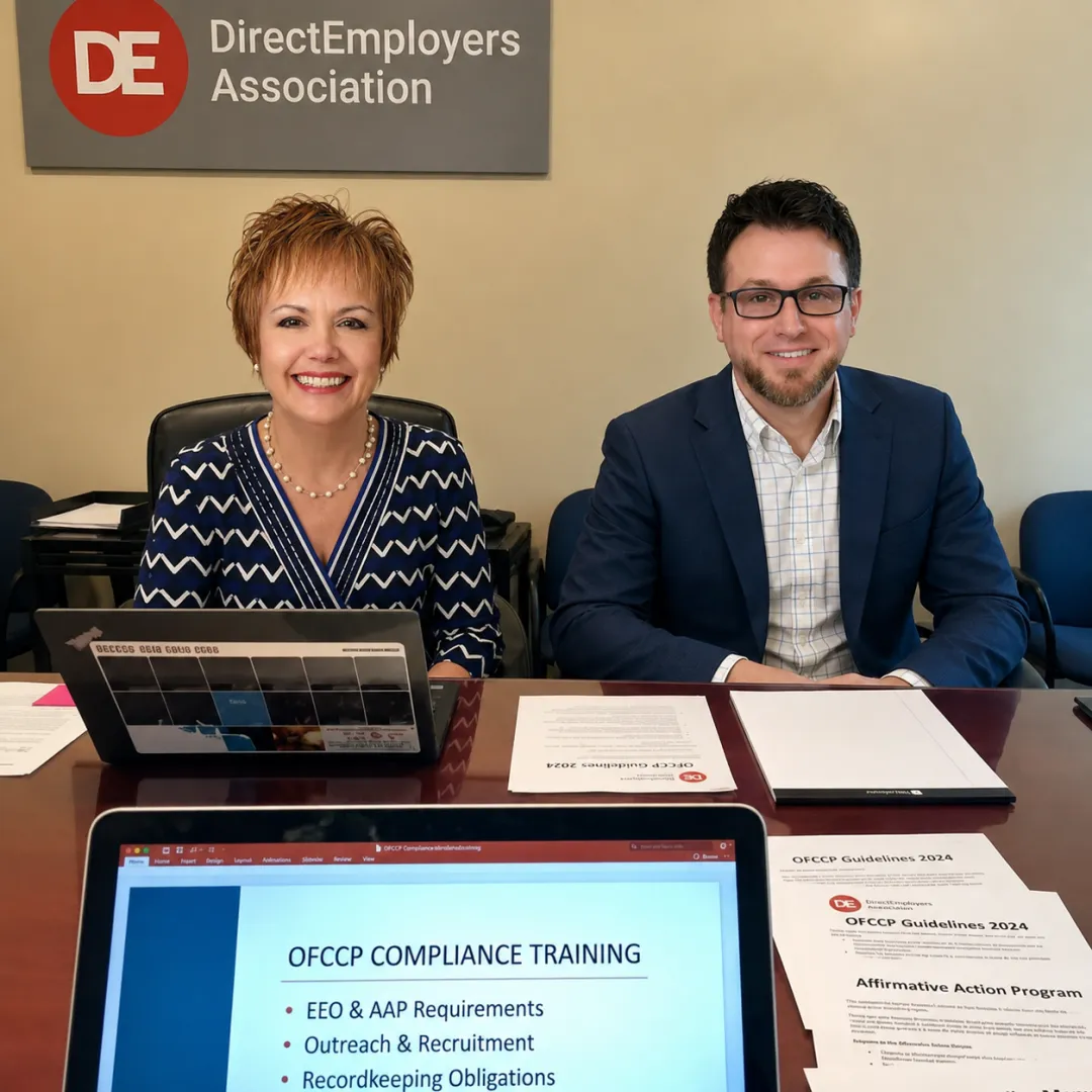 Compliance training session for HR professionals