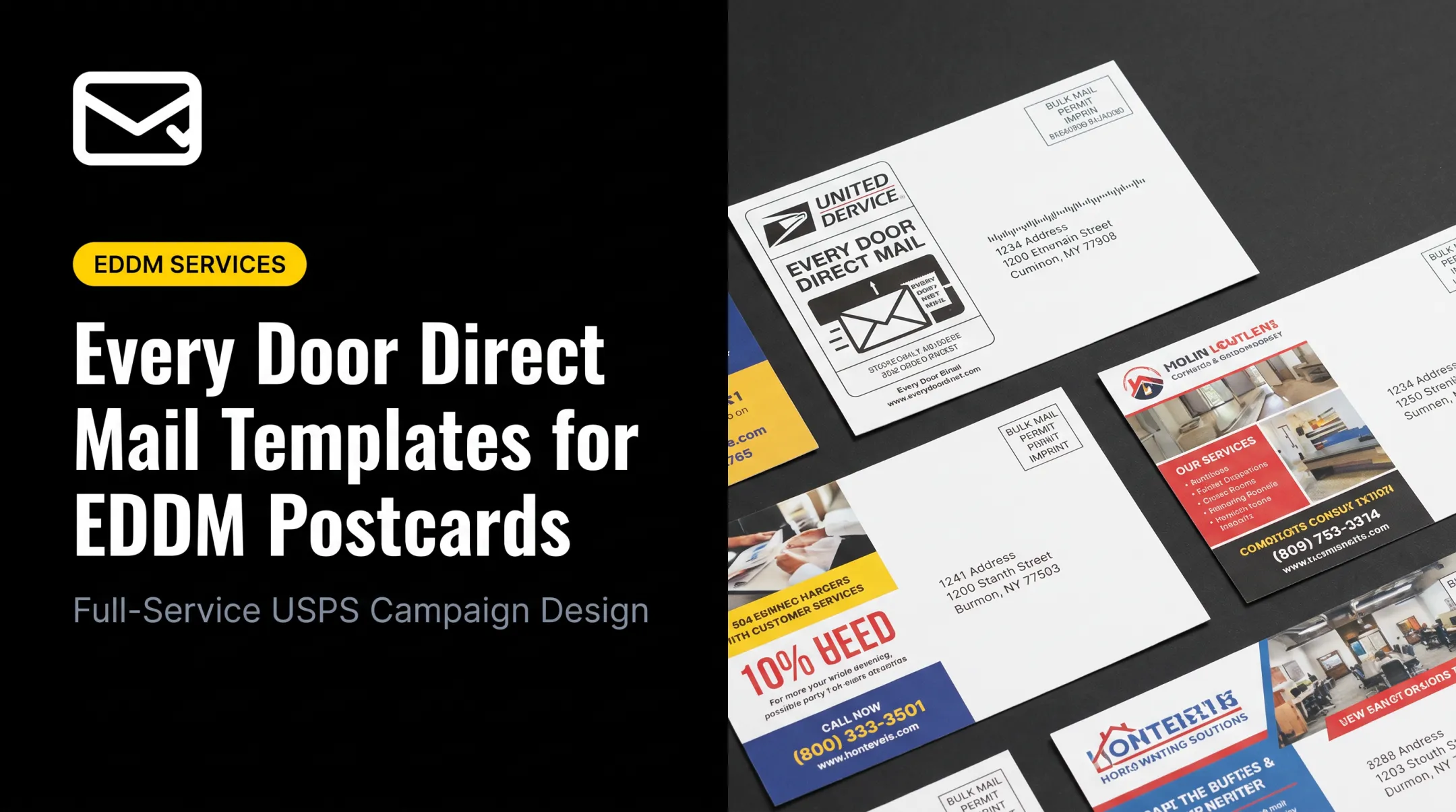Every Door Direct Mail Templates for EDDM Postcards