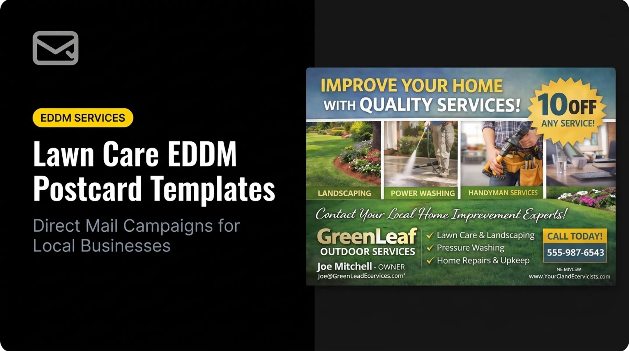 Lawn Care EDDM Postcard Templates