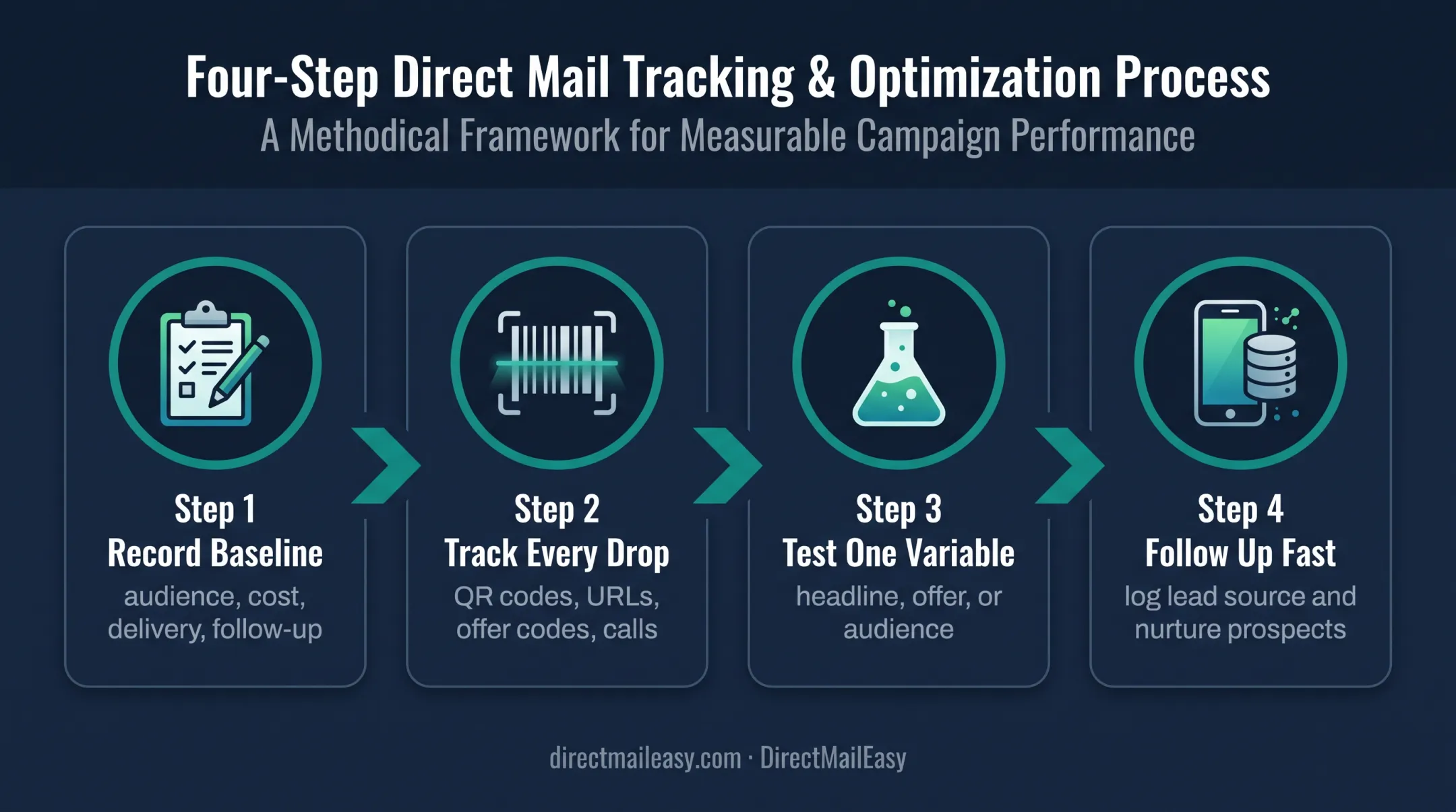 Direct mail campaign measurement and improvement workflow