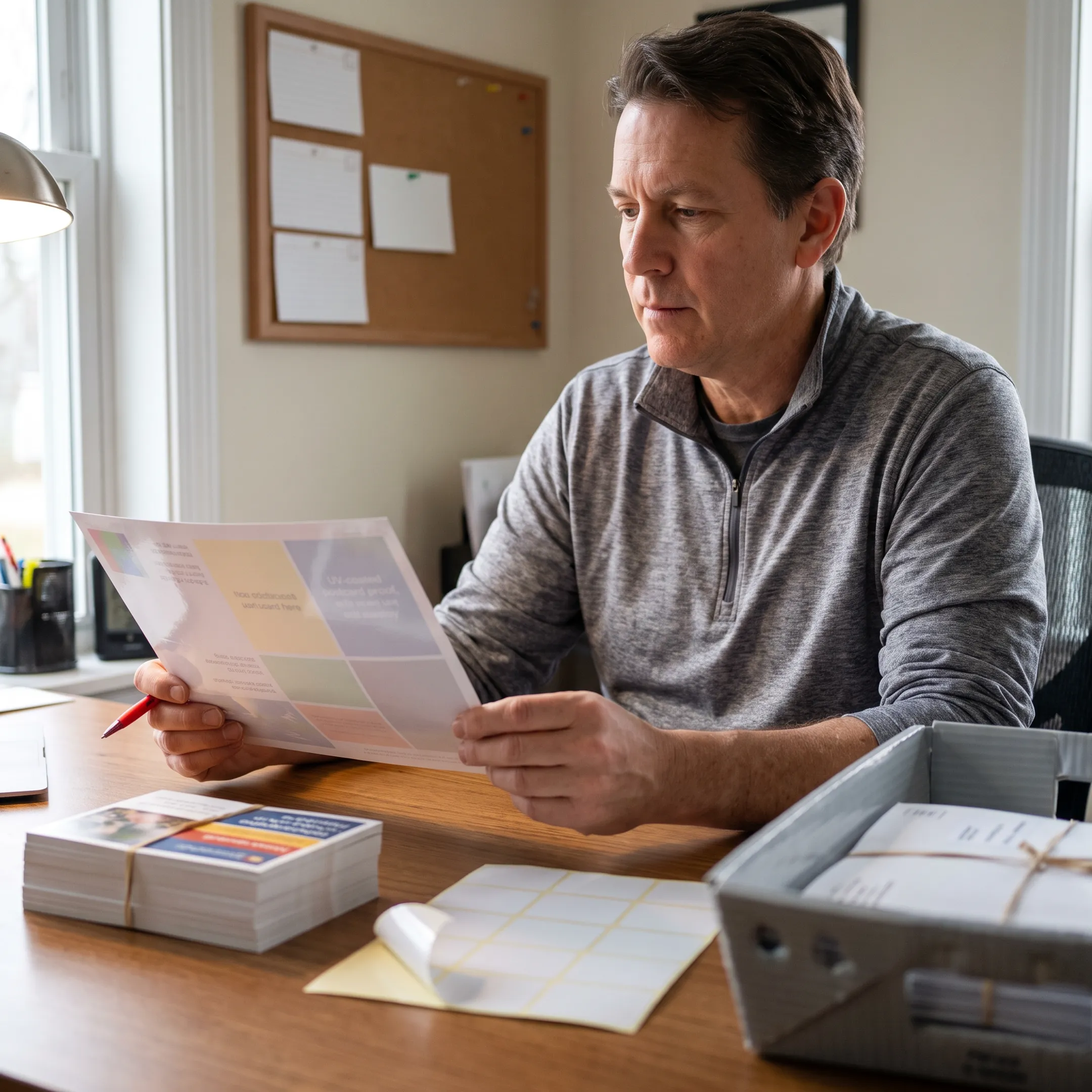 DirectMailEasy coordinating direct mail design, printing, and USPS mailing