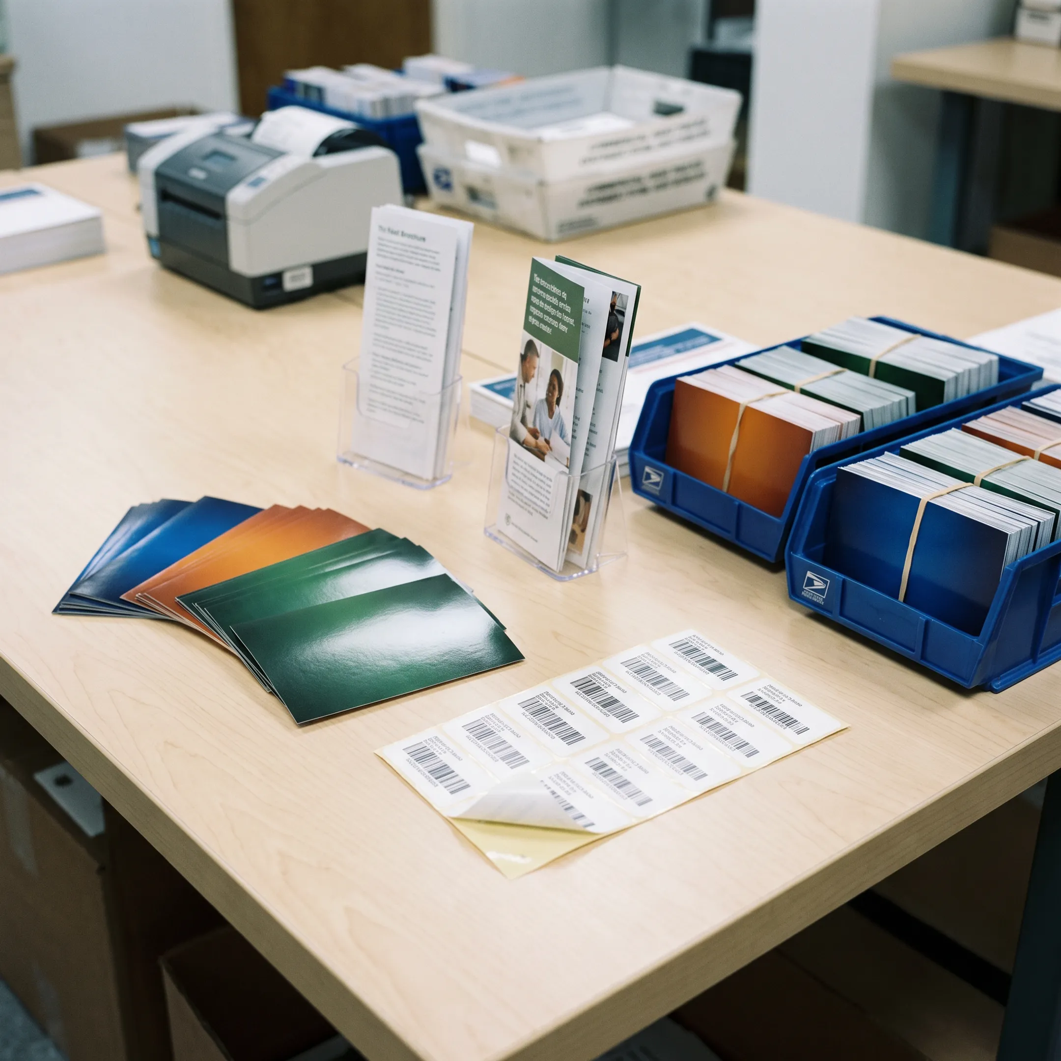 Direct mail campaign materials prepared for mailing to Las Vegas neighborhoods