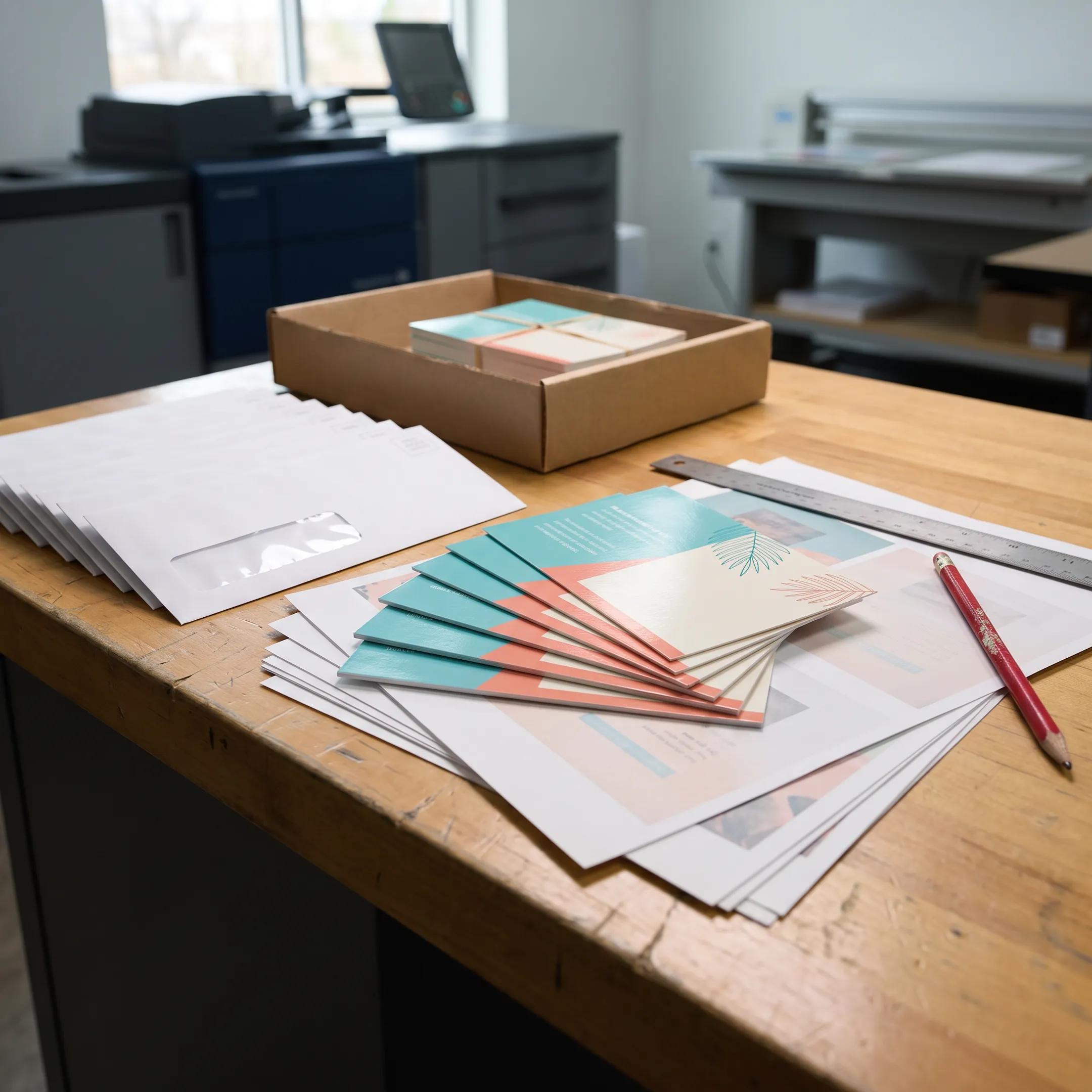 Custom postcards prepared for a Miami direct mail campaign