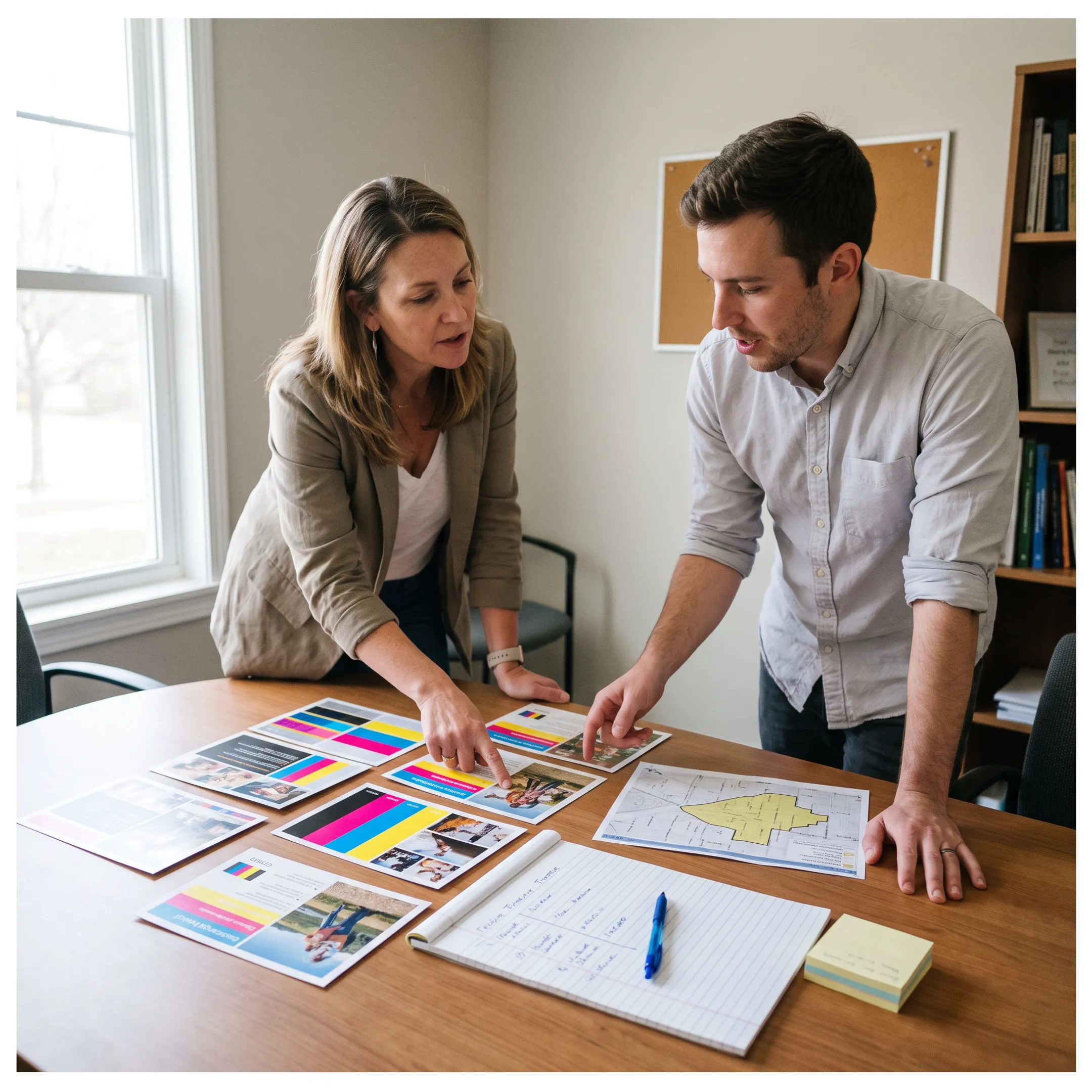 Direct mail postcard campaign being reviewed