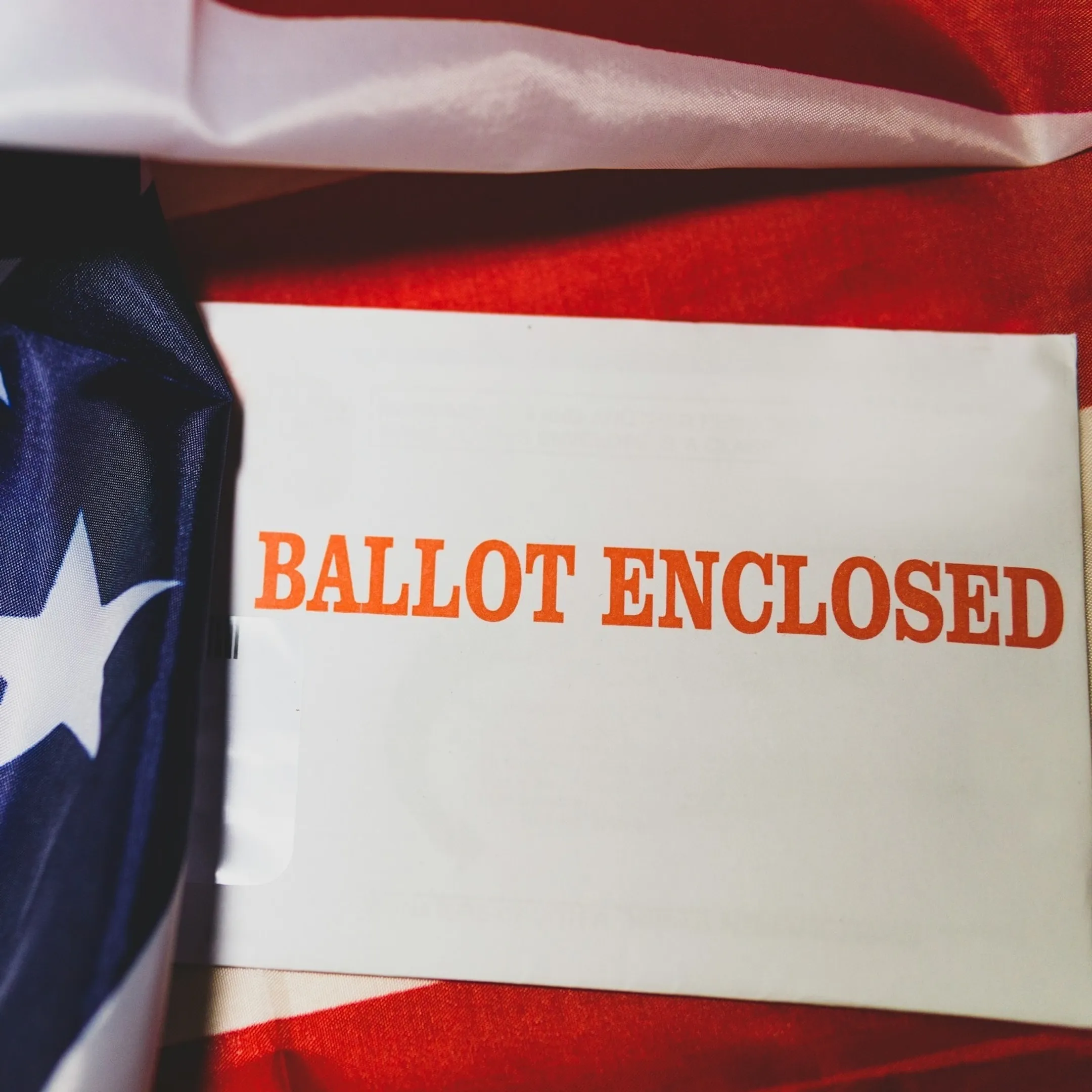 Stacks of printed political campaign postcards ready for voter mail distribution