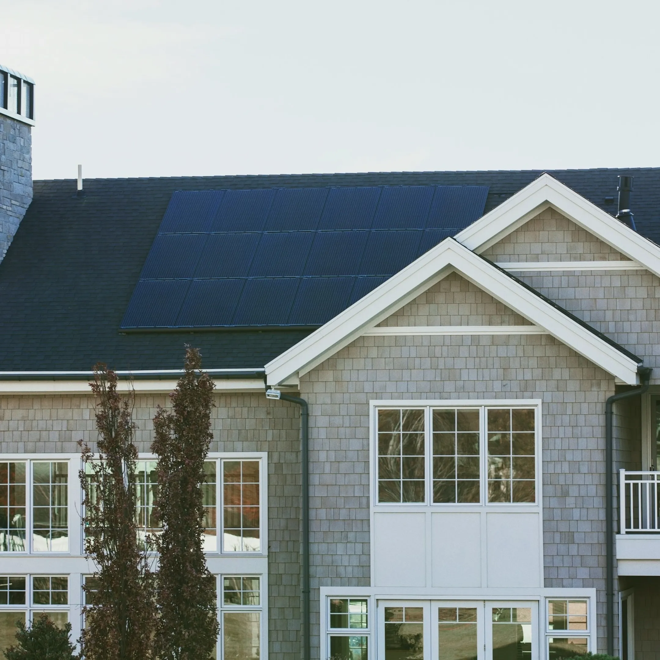 Solar direct mail postcard being delivered to a residential mailbox
