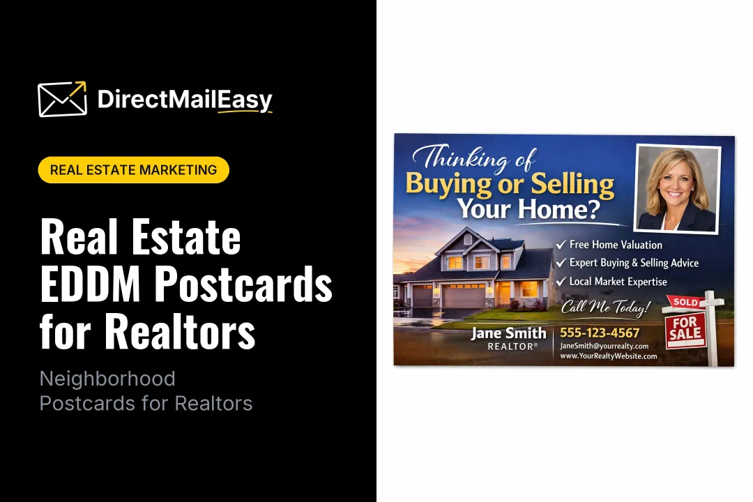 Real Estate EDDM Postcards for Realtors
