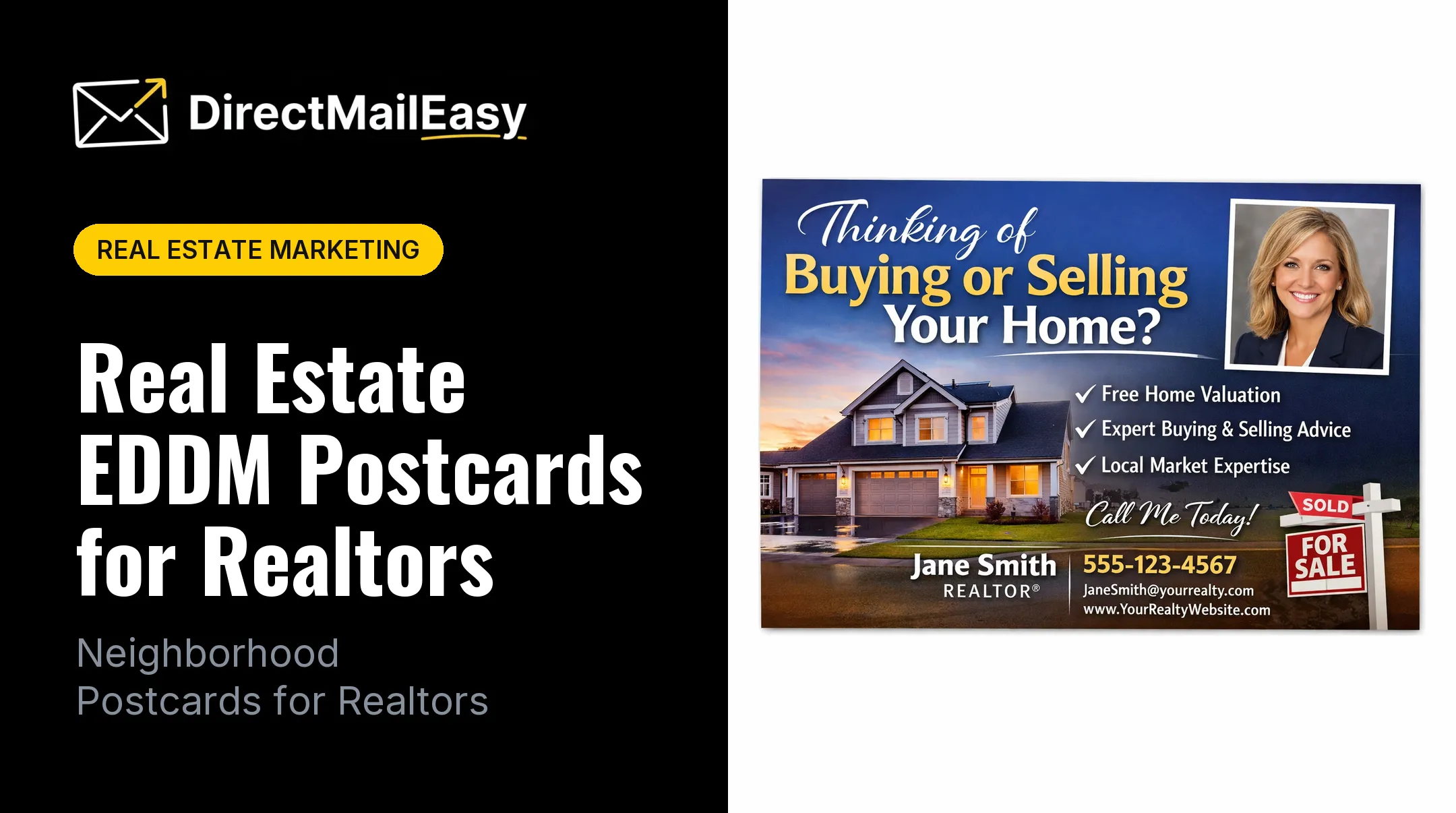 Real Estate EDDM Postcards for Realtors