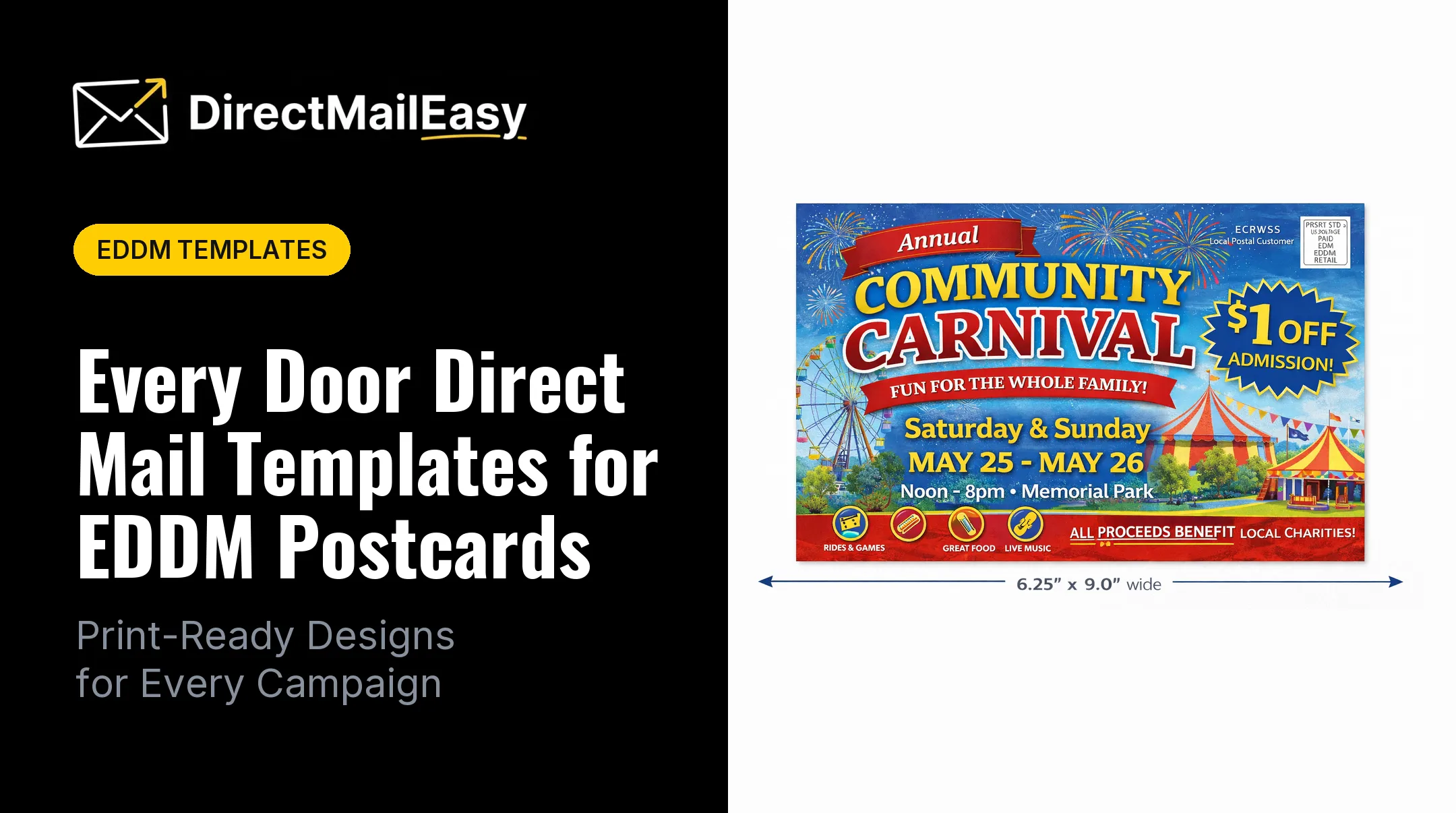 Every Door Direct Mail Templates for EDDM Postcards