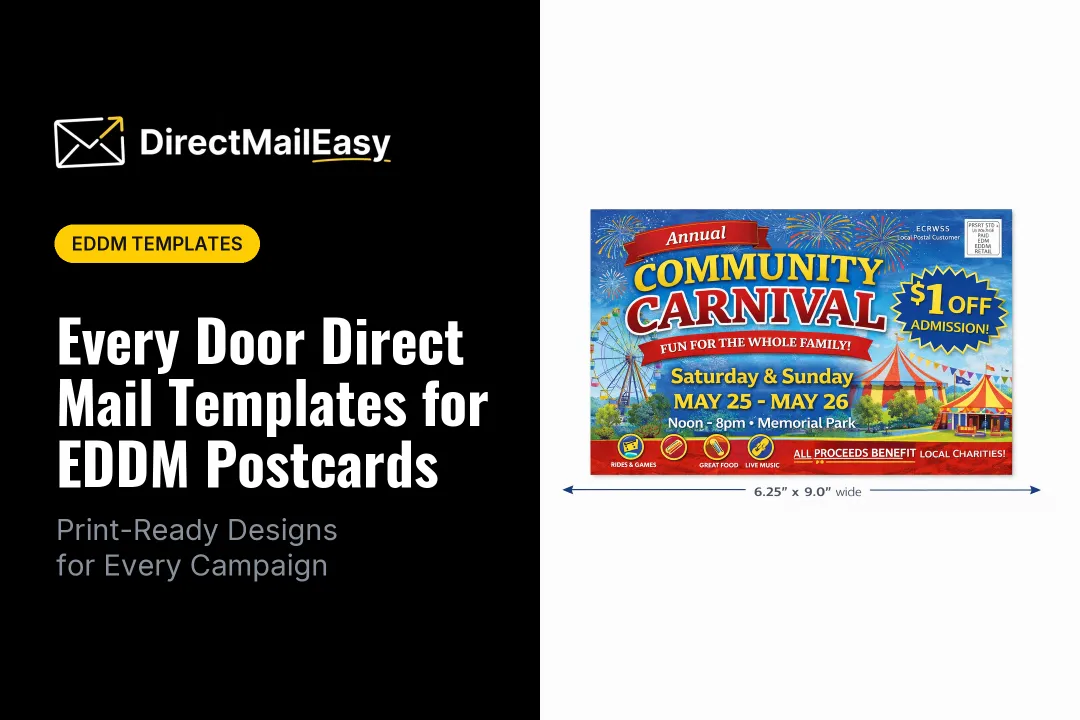 Every Door Direct Mail Templates for EDDM Postcards