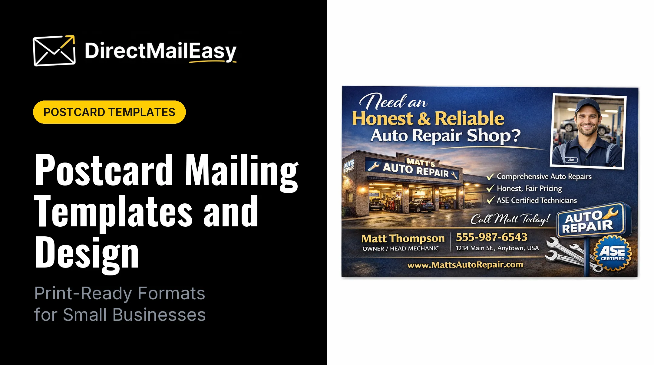 Postcard Mailing Templates and Design
