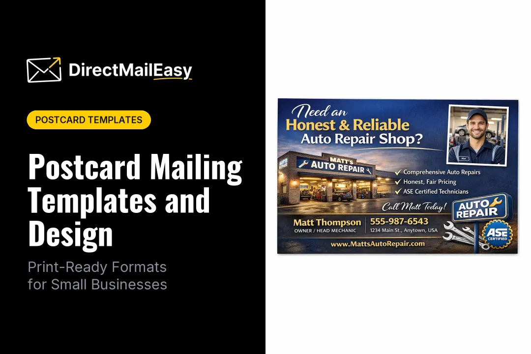 Postcard Mailing Templates and Design