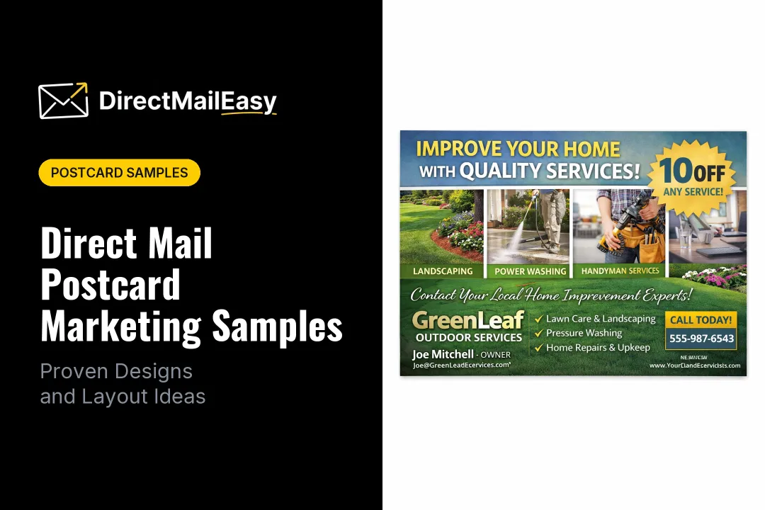 Direct Mail Postcard Marketing Samples