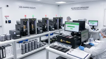 DiscBurn physical archival service producing verified DVD Blu-ray and USB copies