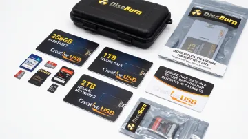 Custom-printed USB drives for secure AI training dataset distribution