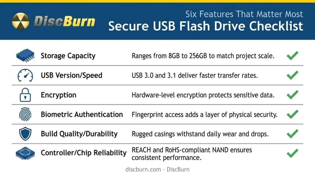 6 key features checklist for choosing medical USB flash drives