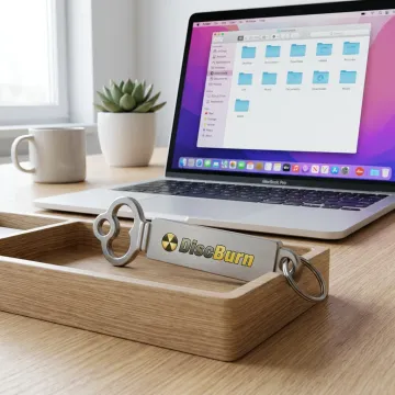 Branded USB drive with digital files