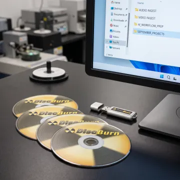 Organized digital media files prepared from legacy discs