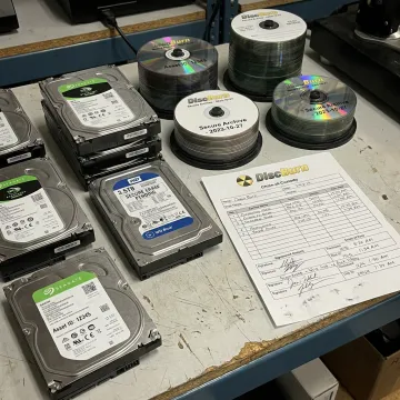 Documented hard drive data destruction process